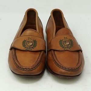 Vintage Ralph Lauren Classic Crest Logo Loafers 8